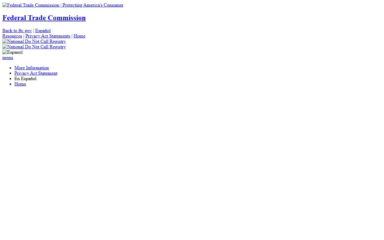 Greensboro phone codes FTC Do Not Call Registry