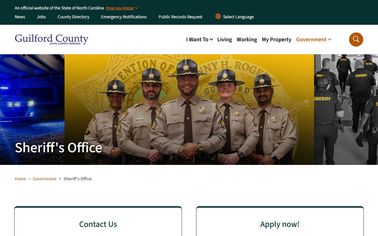 Greensboro phone numbers Guilford County Sheriff's Office